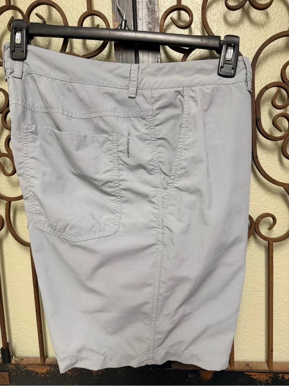 The North Face Light Gray Shorts with Black Logo